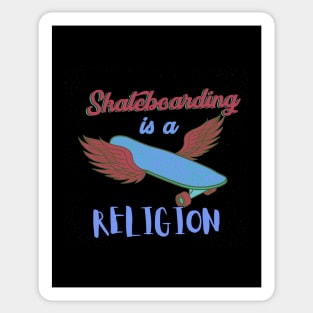 Retro Skateboarding is a Religion Sticker